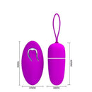 Vibrador Bullet de Controle Remoto - Pretty Love Bradley - 12 Vibrações